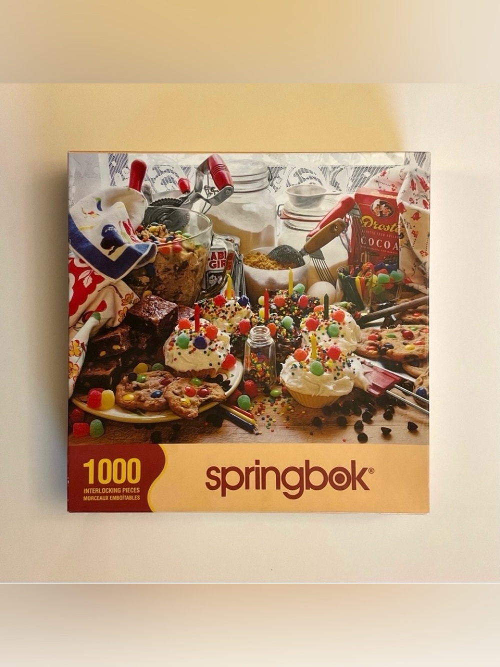Springbok Treats & Sweets Jigsaw Puzzle 1000 Piece COMPLETE Baking Cupcake Retro
